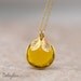 Personalized Necklace - Citrine Necklace - November Birthstone Necklace - Personalized Jewelry - Custom Stamp Initials