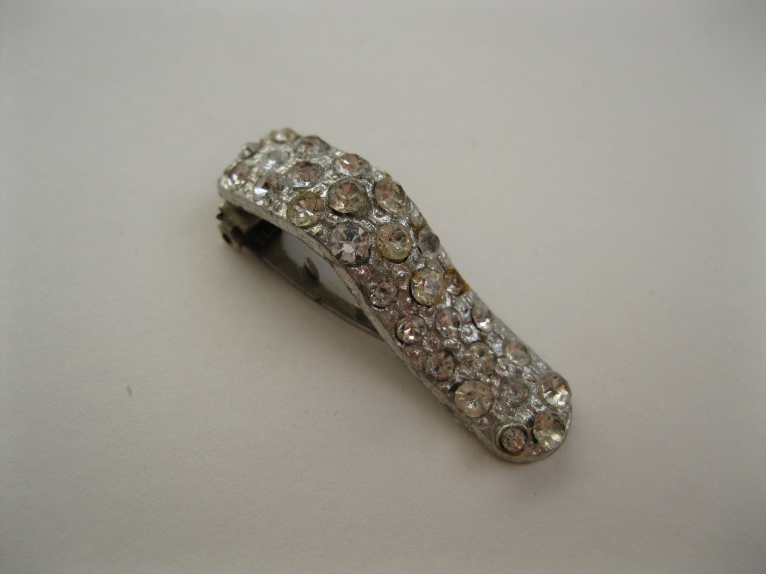 Vintage 1930s Rhinestone Dress Clip Art Deco Waterfall Bridal Fashions