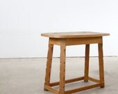 Vintage Monterey Table / 1940s Wood Bench