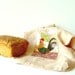 BREAD BAG, Storage Idea, Kitchen Decor, Linen Bag, Soft Pastel, Rooster Bag