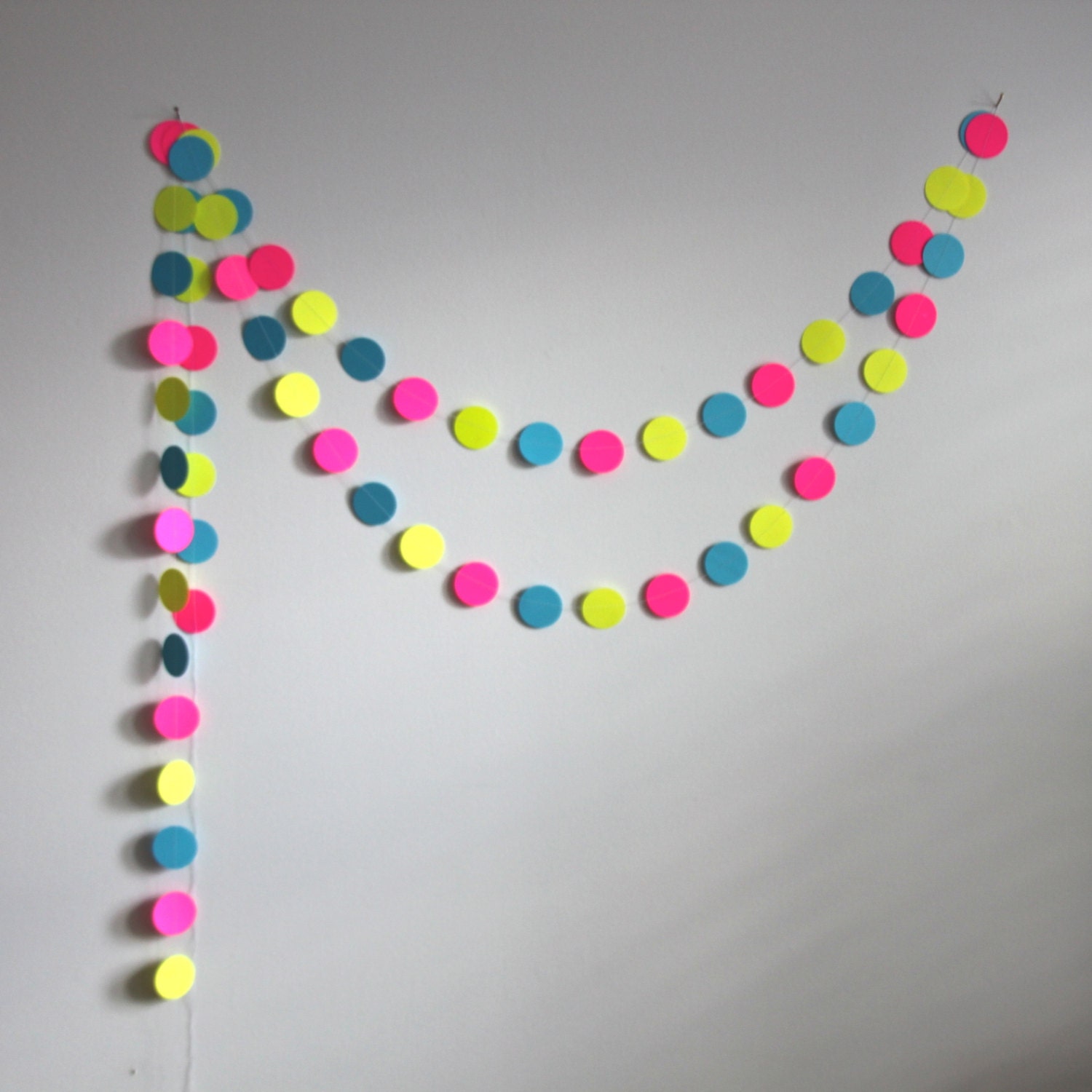 Candy Dots, Neon Paper Garland, party decoration