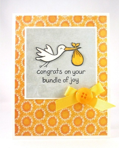 Stork Baby Card