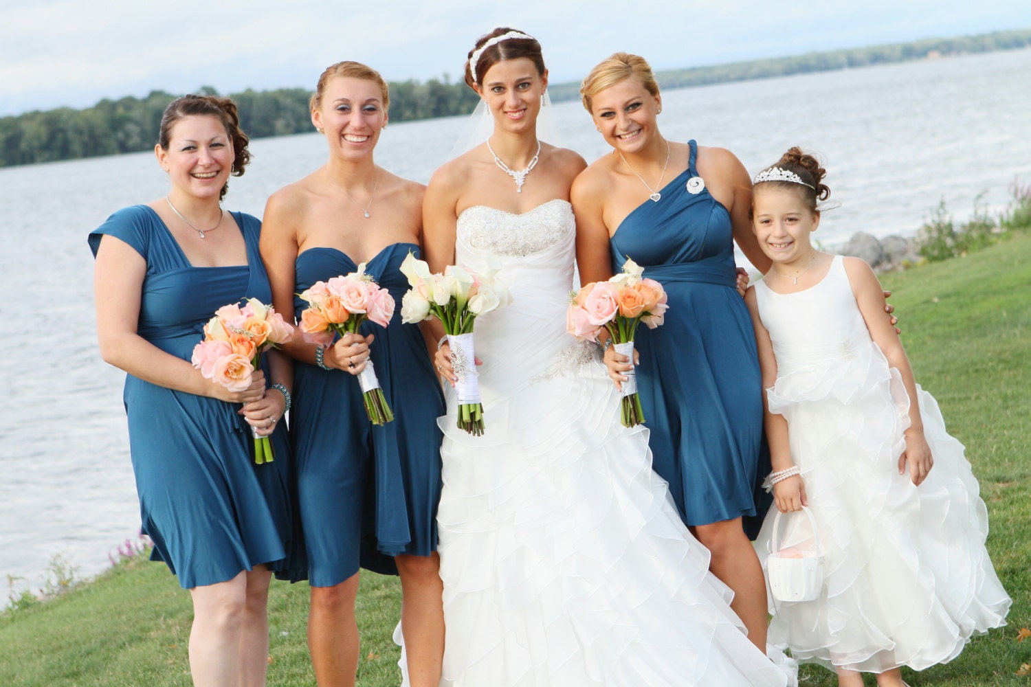 Convertible Bridesmaid Dress - Jersey Infinity Wrap Style