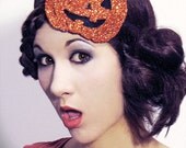 Halloween pumpkin fascinator headband