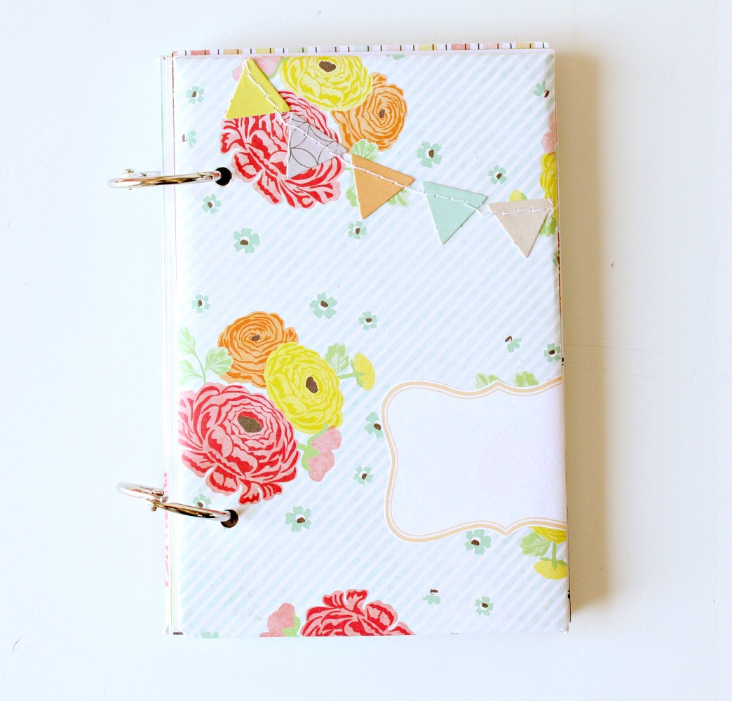 Summer Journal Minibook No. 2 - Green Floral