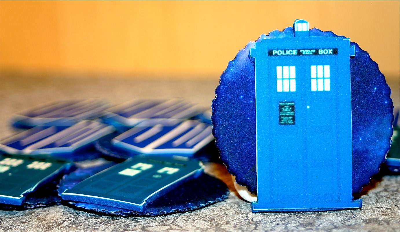 Edible Dr. Who Inspired Cupcake Toppers