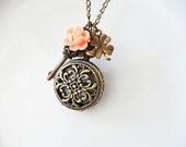 Alice in Wonderland Pocket Watch Necklace
