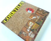 Cork Wall Tiles 1970s Retro Decor Unused Set of Four Square Tiles Panels in Terazzo by Manton