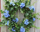 Spring Wreath - Spring / Everyday Wreath - Spring Hydrangea Wreath in Blue