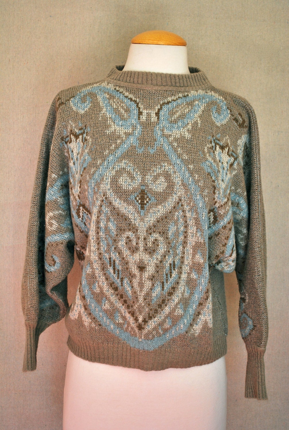 Made in Italy Vintage Wool Blend Knitted Pull Over Sweater Small
