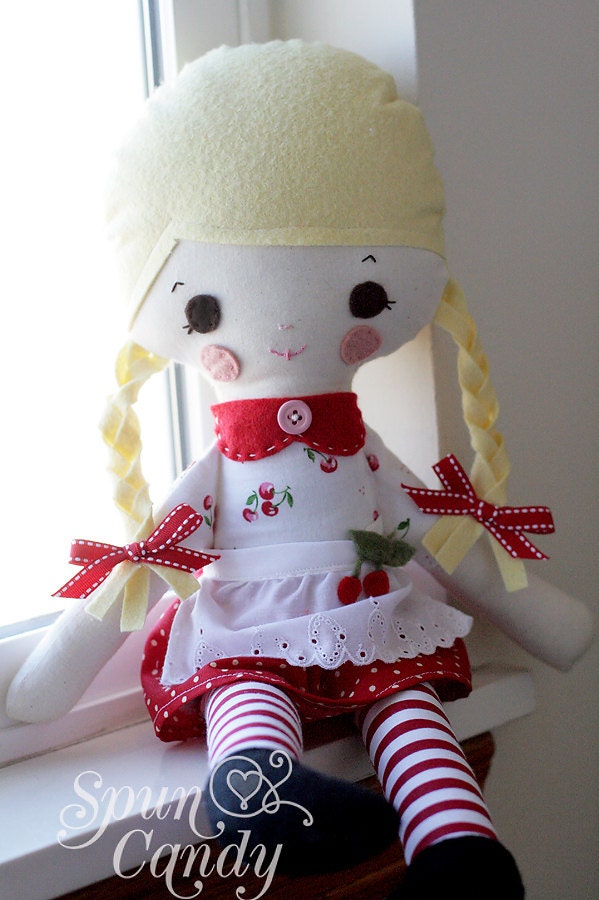 The SpunCandy LollyPoppet Doll - Miss Gracie - Custom Made To Your Liking