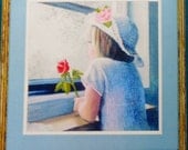 Laurie Snow Hein WAITING FOR DADDY By Needle Treasures  - ColorArt Stitchery Embroidery Needlework Kit