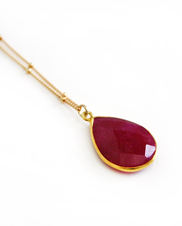RED RUBY necklace