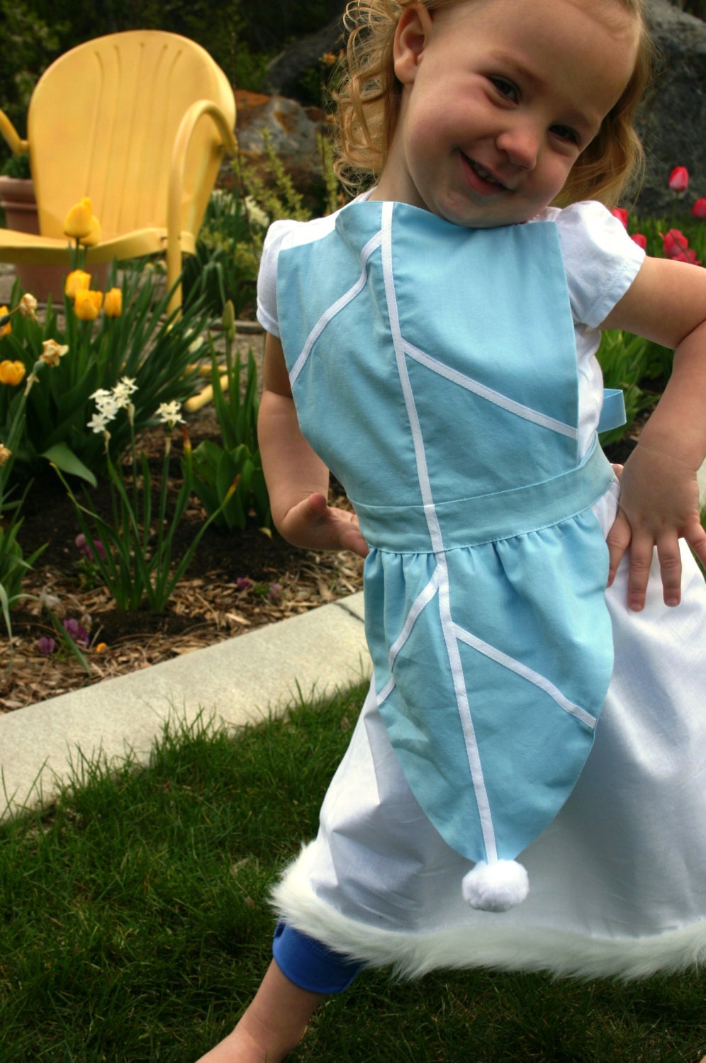 SALE. PERIWINKLE Disney inspired Child full costume APRON. Secret of the Wings. Fits 2t, 3t, 4, 5, 6, 7 , 8, 9, 10. Party Birthday Gift