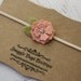 Vintage Pink Baby Headband - Rhinestone Flower Headband - Wool Felt Bitty Bloom  - Newborn Baby to Adult