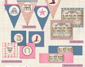 Cowgirl Party Collection - Girls Birthday Party - DIY PRINTABLE FILES by Sassaby Il_170x135
