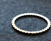 The Polka Dot Bangle - Reclaimed Stainless Steel