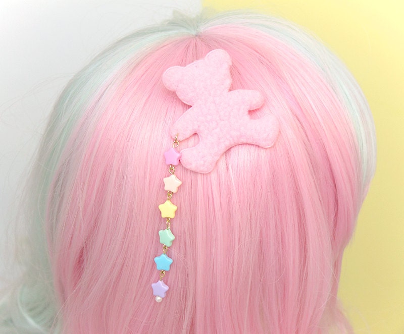 Hair Bear Throwing Stars Hair Clip