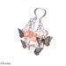 Butterfly Earrings - Butterflies -Soft Pink Czech Glass Beads - Charm, Dangle Earrings - Summer Earrings