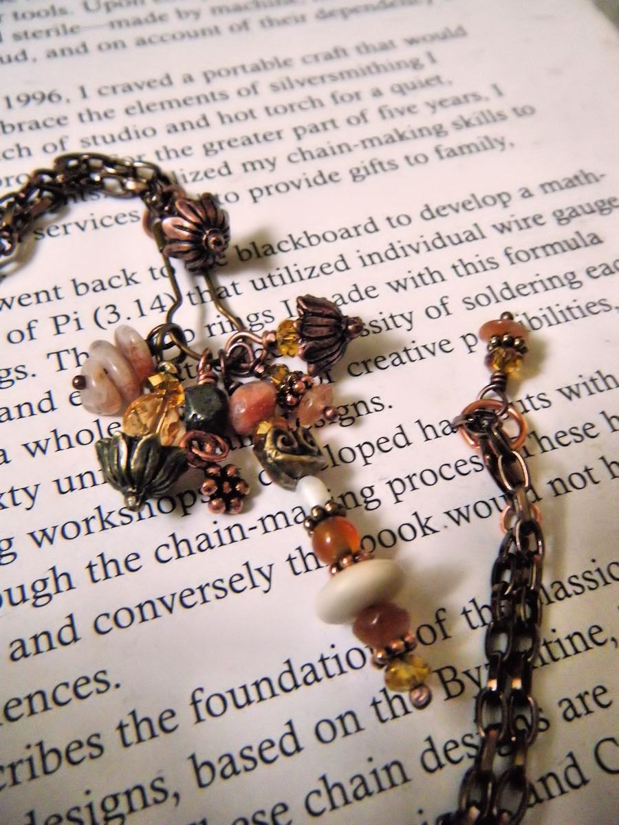 Victorian Safety Pin Bauble Necklace