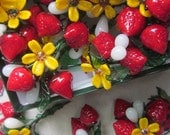 Glass Strawberry And Blossom Bouquet