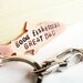 Fathers Day Keychain - fisherman gift - copper fish keychain great dad