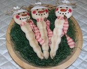 PRiMiTiVe FoLK ArT CHRiStMaS ICiCLeS OrNiEs BoWL FiLLeRs TUcKs Set Of 3 PGWS2 PrimsGoneWild