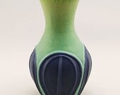Product Development Vase in Northern Lights Blue by Door Pottery - Mid Century Modern Style-Handmade Art Pottery
