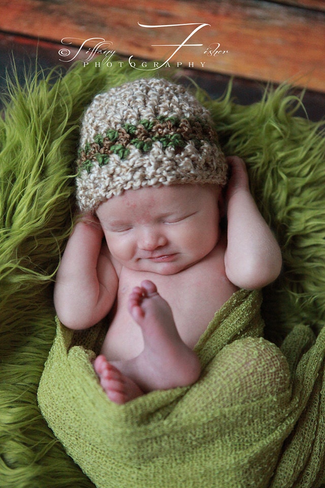 Newborn striped beanie Photography prop (33 color options, available in nb, 1-3mos, 3-6mos, 6-12mos)