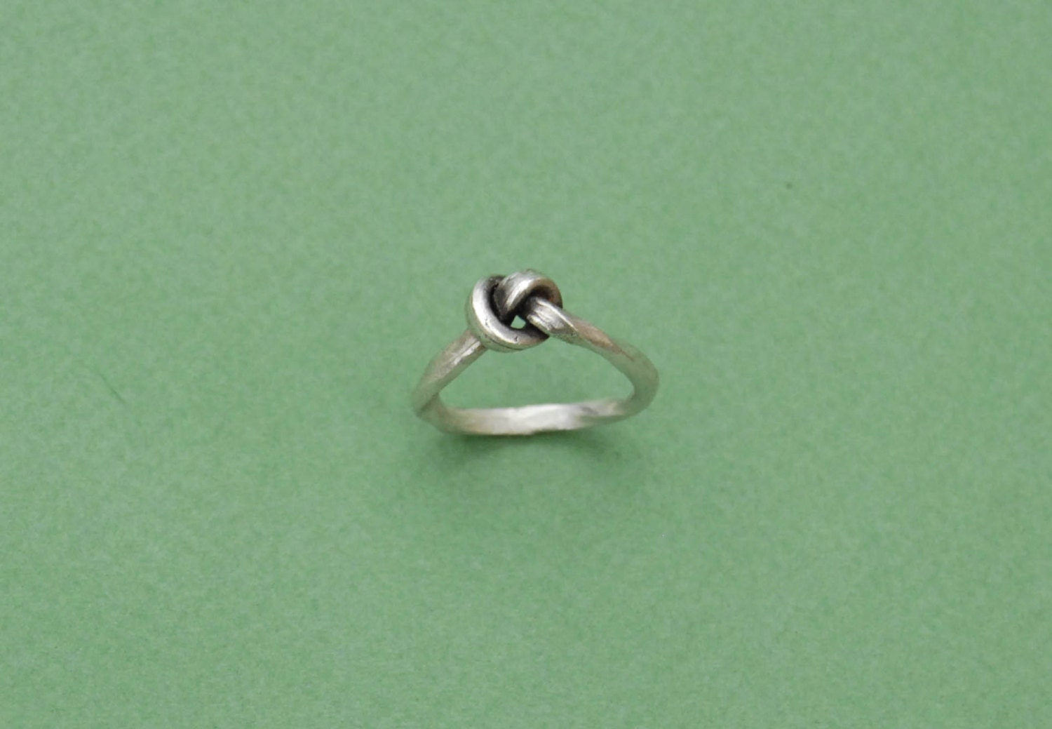 Silver knot ring