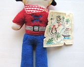 SALE  Plush Pirate Doll with Map Toy Gift
