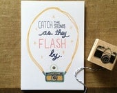 Catch the Seconds as They Flash By - 5x7 - Art Print