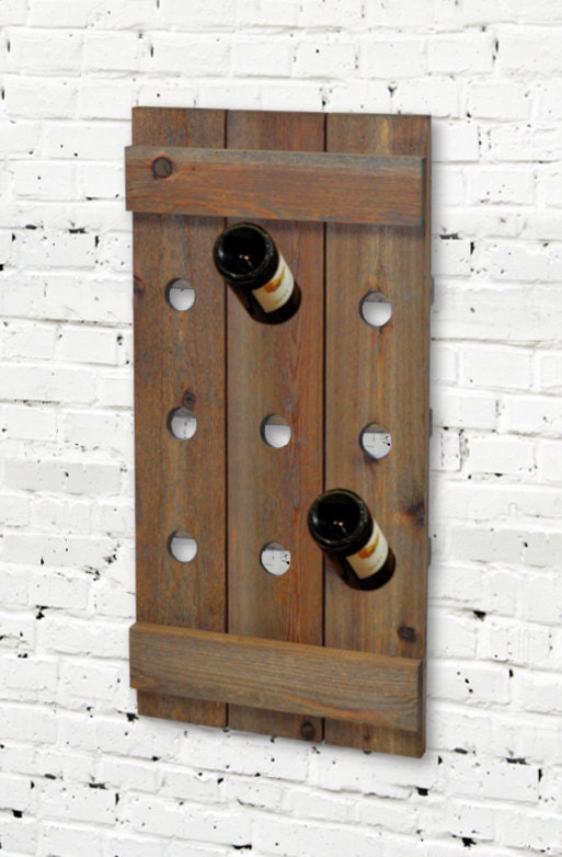 Barn Cedar Wine Rack Shutter Rustic