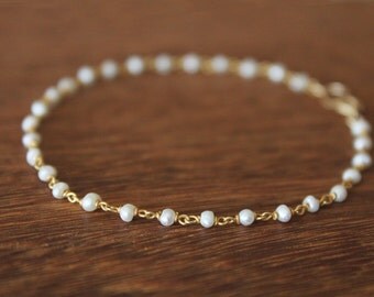 Pearl Rosary Bracelet