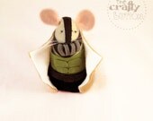 Bane Mouse figurine decoration- The Dark Knight Rises - Batman - felt mouse plush cute villain the joker cat woman robin superhero