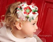 Christmas Snowflake Hairbow
