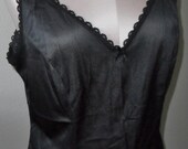 Vintage Camisole Black Cami size 38 adonna