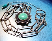 Aedre Flowering Necklace in Chrysoprase and Sterling Silver