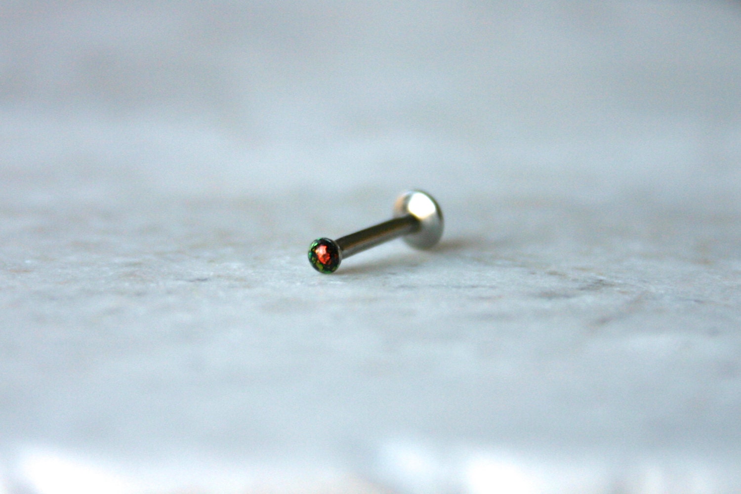 Black Opal Tiny Labret Jewelry - 2mm, 2.5mm, 3mm, 3.5mm: Tragus, Labret, Monroe, etc