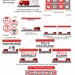 Fire Truck Birthday Party Mini Package...Custom, Printable DIY Package