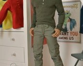 1/ 6 scale Dexter Morgan kill suit inspired cargo pants for Hot Toys Truetype TTM 19 size figures and dolls