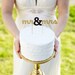 The Classic Wedding Cake Topper - Mr and Mrs - in Gold - Large - Ready to ship