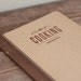 COOKING secrets - letterpress printed notebook craft - vintage design - COOK5006C