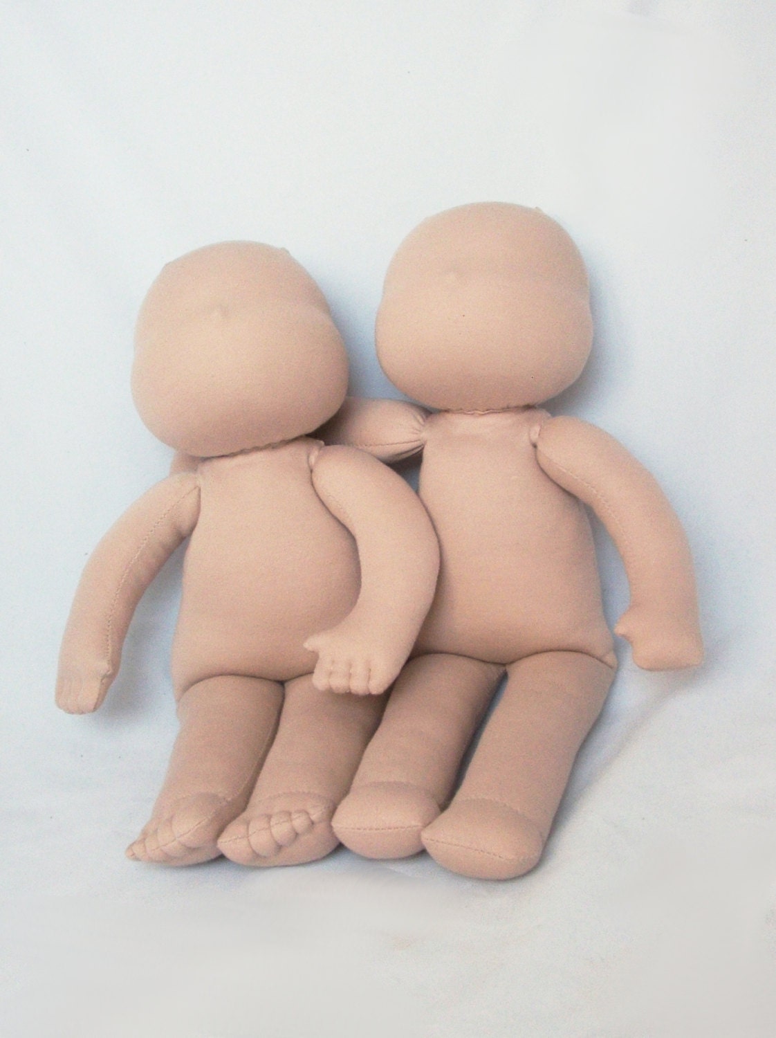 Waldorf doll 18" BLANK body without hair and face - pure natural organic