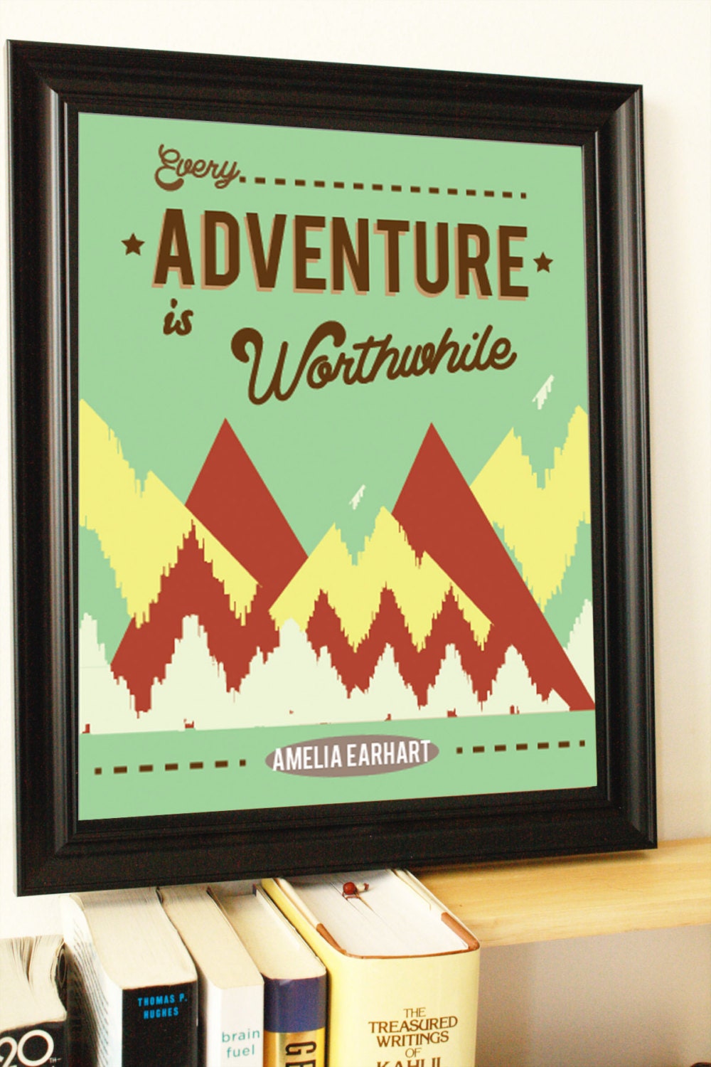 Retro Adventure Quote Inspirational Quote Typography Amelia Earhart Quote Every Adventure Is Worthwhile