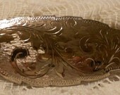 Vintage Sterling Silver Leaf Brooch Pin by WFS