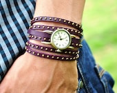 Retro Style Simple leather wrist watch,Handmade Unisex  Personalized  Watch leather wrist watch Bracelet 2262S