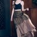 Ombre Silk Flowing skirt - Olive