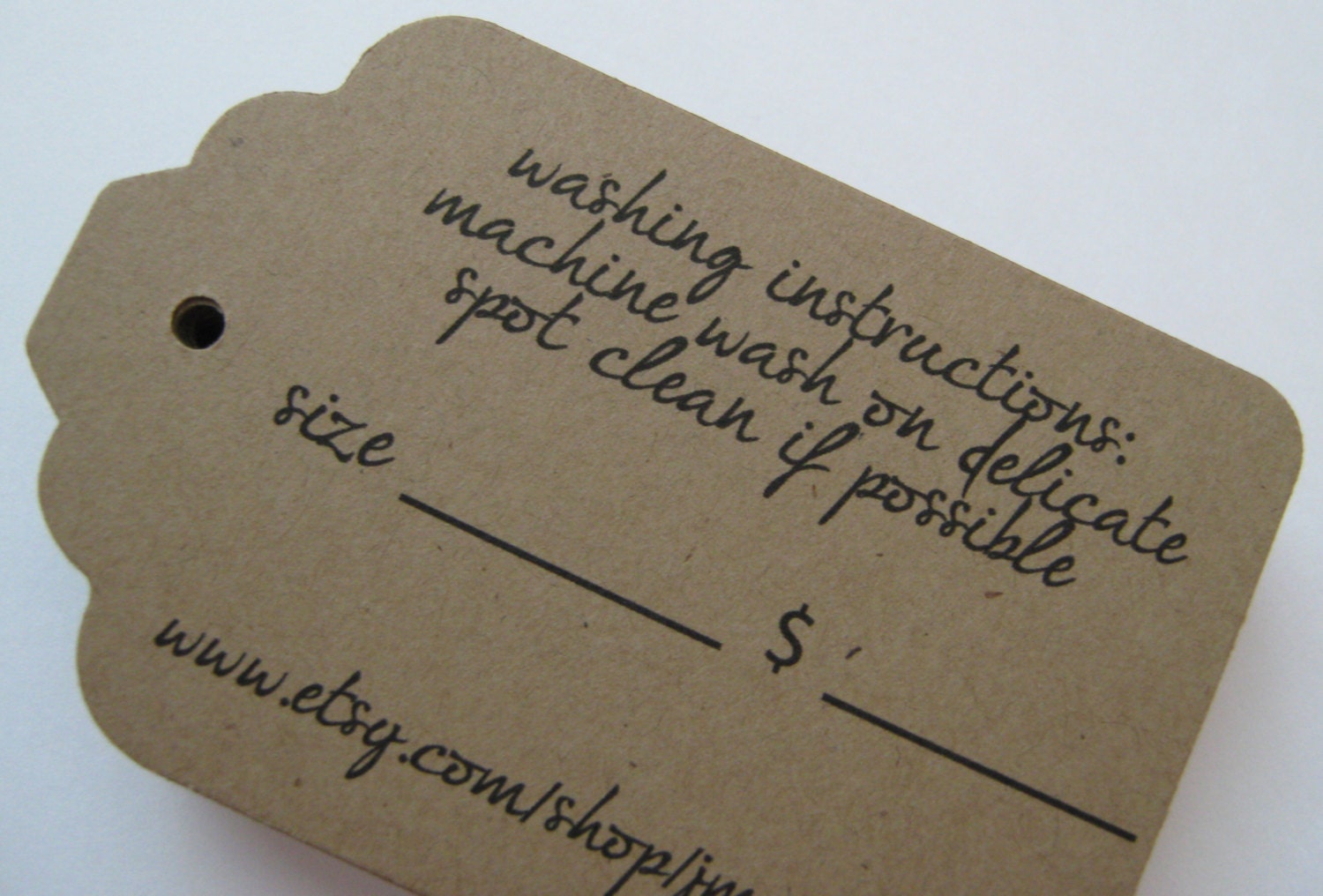 Kraft Brown Die Cut Tag Labels for Wedding Escort Cards and Favors - Set of 200 - Large Il_170x135