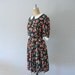 Floral print dress . 80s 90s fashion . fun summer dress